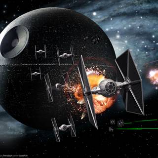 Star Wars Death Star desktop wallpaper