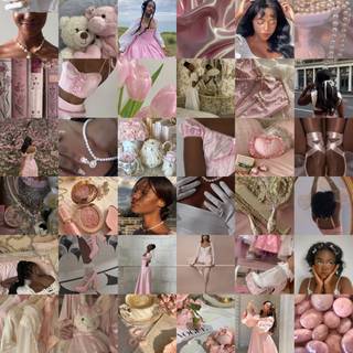 Coquette collage wallpaper