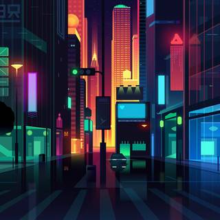 Minimal city wallpaper