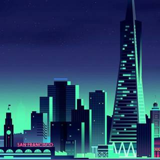 Minimal city wallpaper