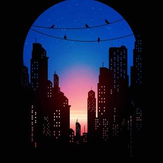 Minimal city wallpaper