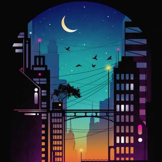 Minimal city wallpaper