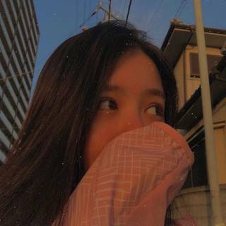 Sad Korean girl aesthetic wallpaper