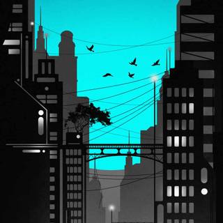 Minimal city wallpaper