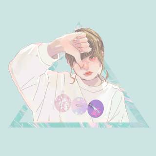 Sad Korean girl aesthetic wallpaper