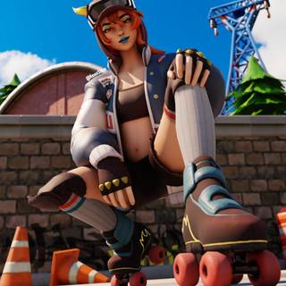 Lina Scorch Fortnite wallpaper