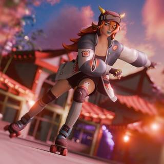 Lina Scorch Fortnite wallpaper