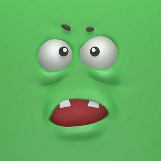 Green cartoon character wallpaper