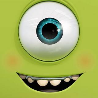Green cartoon character wallpaper