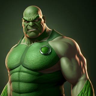 Green cartoon character wallpaper