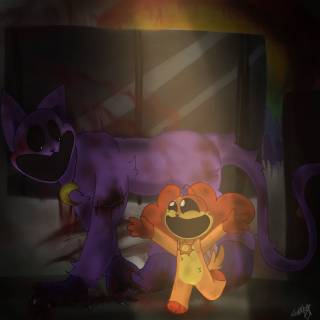 CatNap x DogDay wallpaper