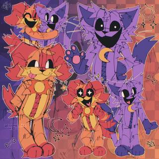 CatNap x DogDay wallpaper