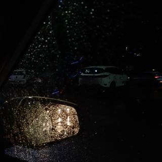 Car in the rain wallpaper