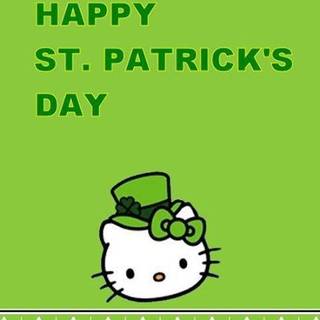 Hello Kitty Saint Patricks Day wallpaper