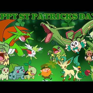 St Patricks Day Pokémon wallpaper