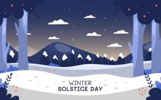 Cartoon winter PC wallpaper