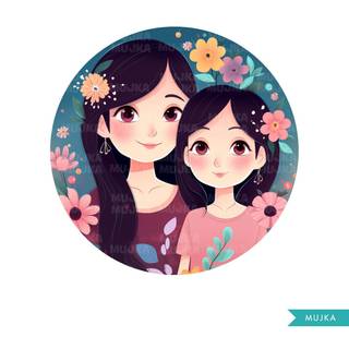 Mother's Day cartoon wallpaper