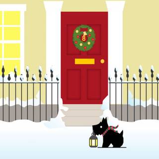 Cartoon winter PC wallpaper