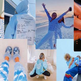 Preppy aesthetic PC wallpaper