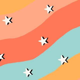 Preppy boho wallpaper