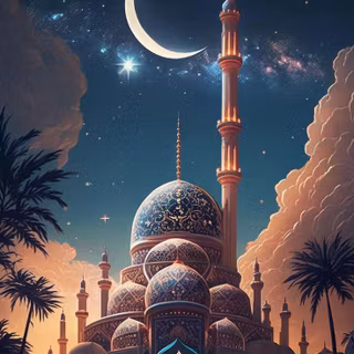 Mosque night wallpaper