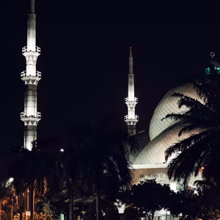 Mosque night wallpaper