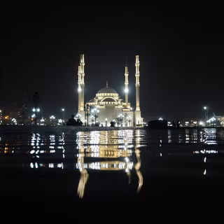 Mosque night wallpaper