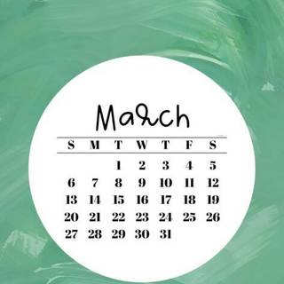 March 2024 calendar wallpaper