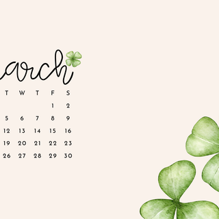 March 2024 calendar wallpaper