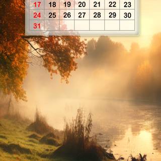 March 2024 calendar wallpaper