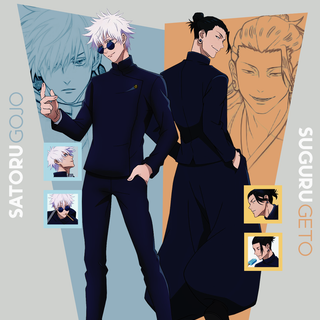 Gojo and Geto phone wallpaper