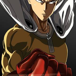 Serious Saitama wallpaper