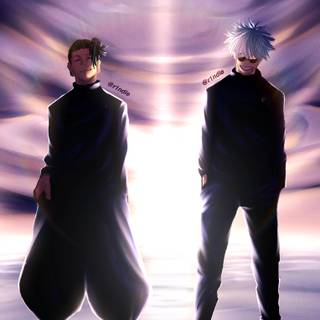 Gojo and Geto phone wallpaper