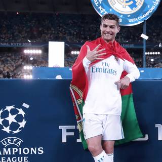 Ronaldo Champions League 4k wallpaper