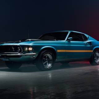 Mustang 1969 4k wallpaper