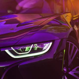 Purple cars 4k wallpaper