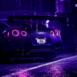 Purple car phone wallpaper