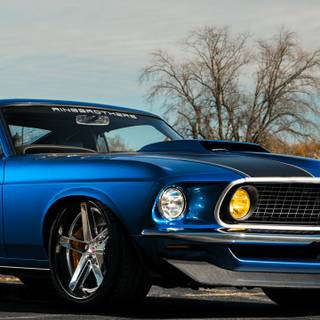 1969 Mustang phone wallpaper