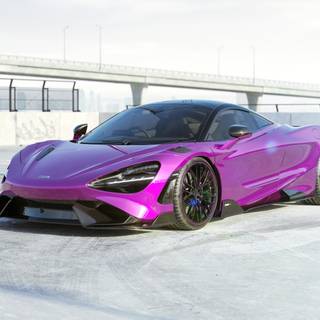 Purple cars 4k wallpaper