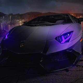 Purple cars 4k wallpaper