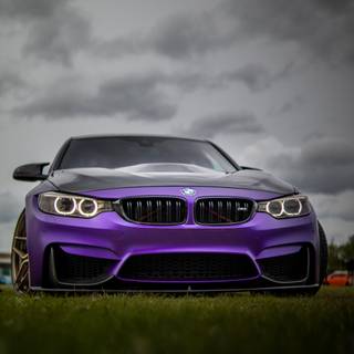 Purple cars 4k wallpaper