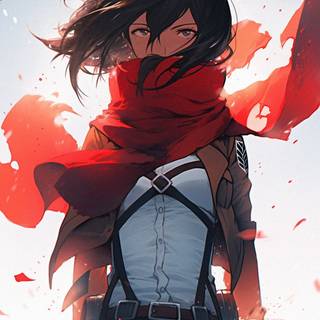 Mikasa iPhone 4k wallpaper