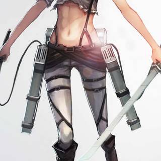 Mikasa iPhone 4k wallpaper