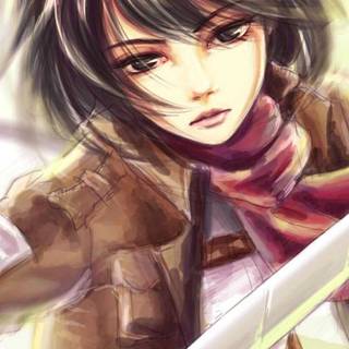 Mikasa iPhone 4k wallpaper