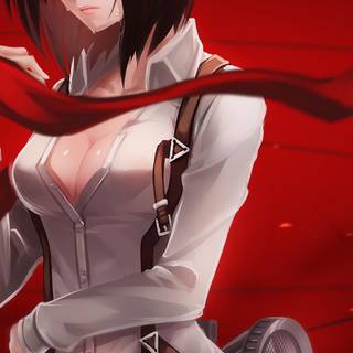 Mikasa iPhone 4k wallpaper