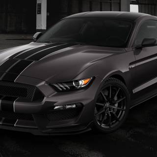 Black Mustang 4k wallpaper