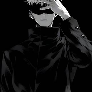 Anime black and white phone wallpaper