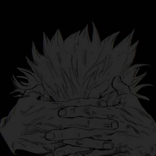 Anime black and white phone wallpaper