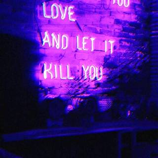 Neon purple iPhone wallpaper