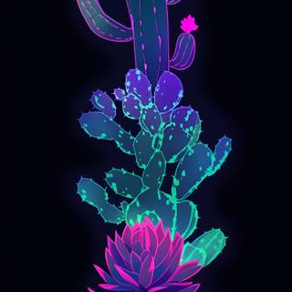 Neon purple iPhone wallpaper